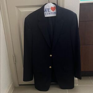 Joseph & Feiss Dark Blue Blazer with Brass Buttons